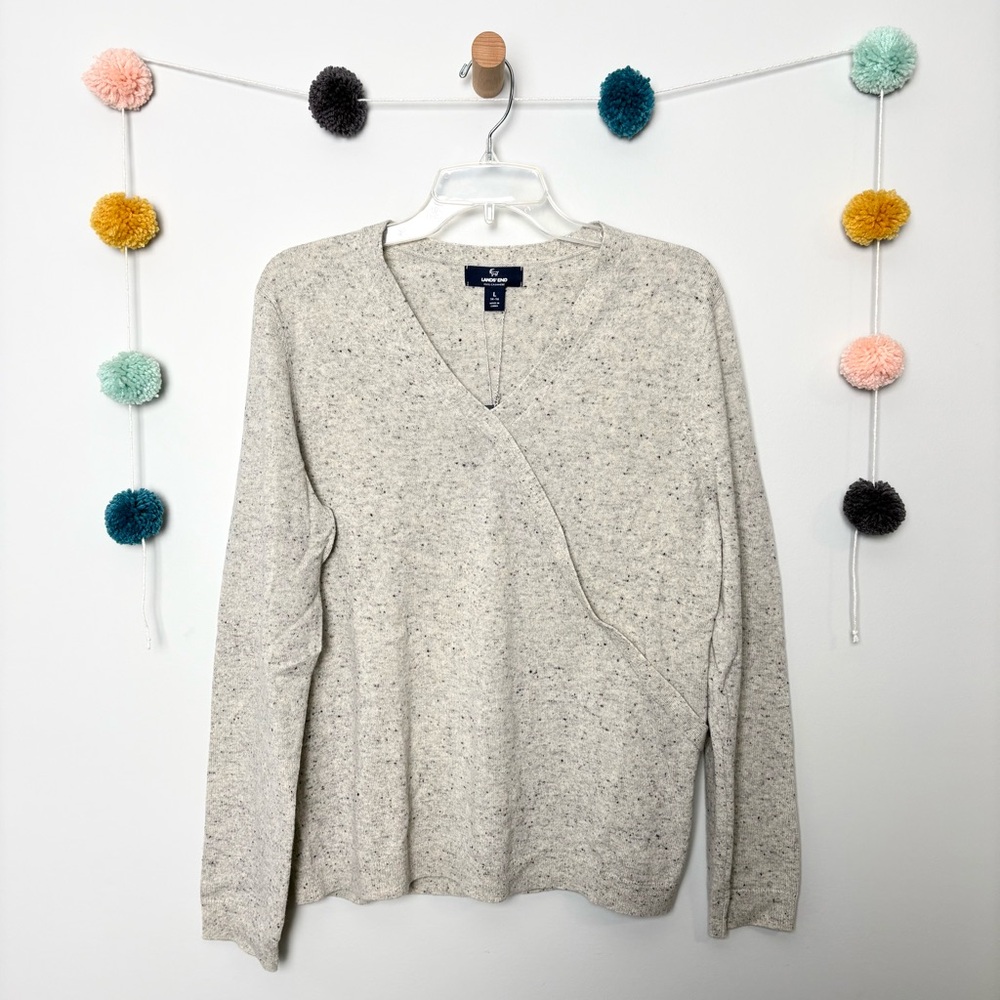 🌟NWT Lands’ End Gray Cashmere Sweater